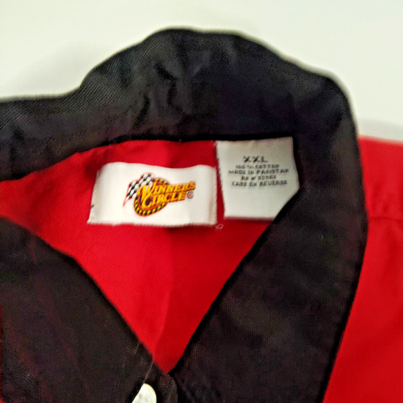 Bud Racing Dale Earnhardt Jr. #8 Shirt Mens 2XL Red Winners Circle NASCAR Collar - Picture 5 of 7